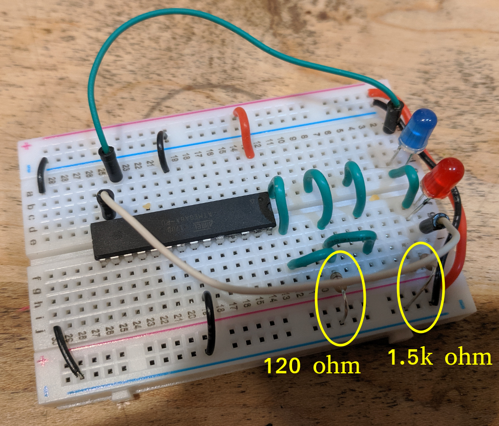 Add LEDs, jumpers, and resistors-circled.png